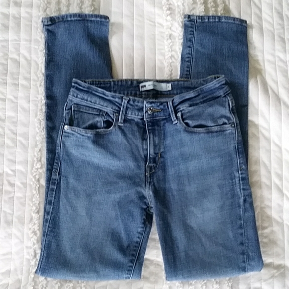 Levi's Mid-Rise Skinny Jeans Blue 6M - Picture 2 of 16